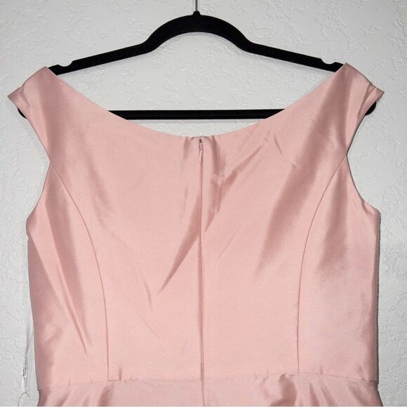 NWT Alfred Sung Twirl‎ Pink Off The Shoulder Cocktail Dress Size 8 - Picture 7 of 9